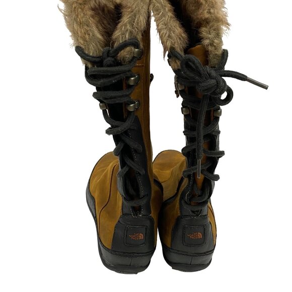 The North Face Janey Waterproof Suede Leather Lace Up Insulated Boots Womens 5.5 - Picture 6 of 10